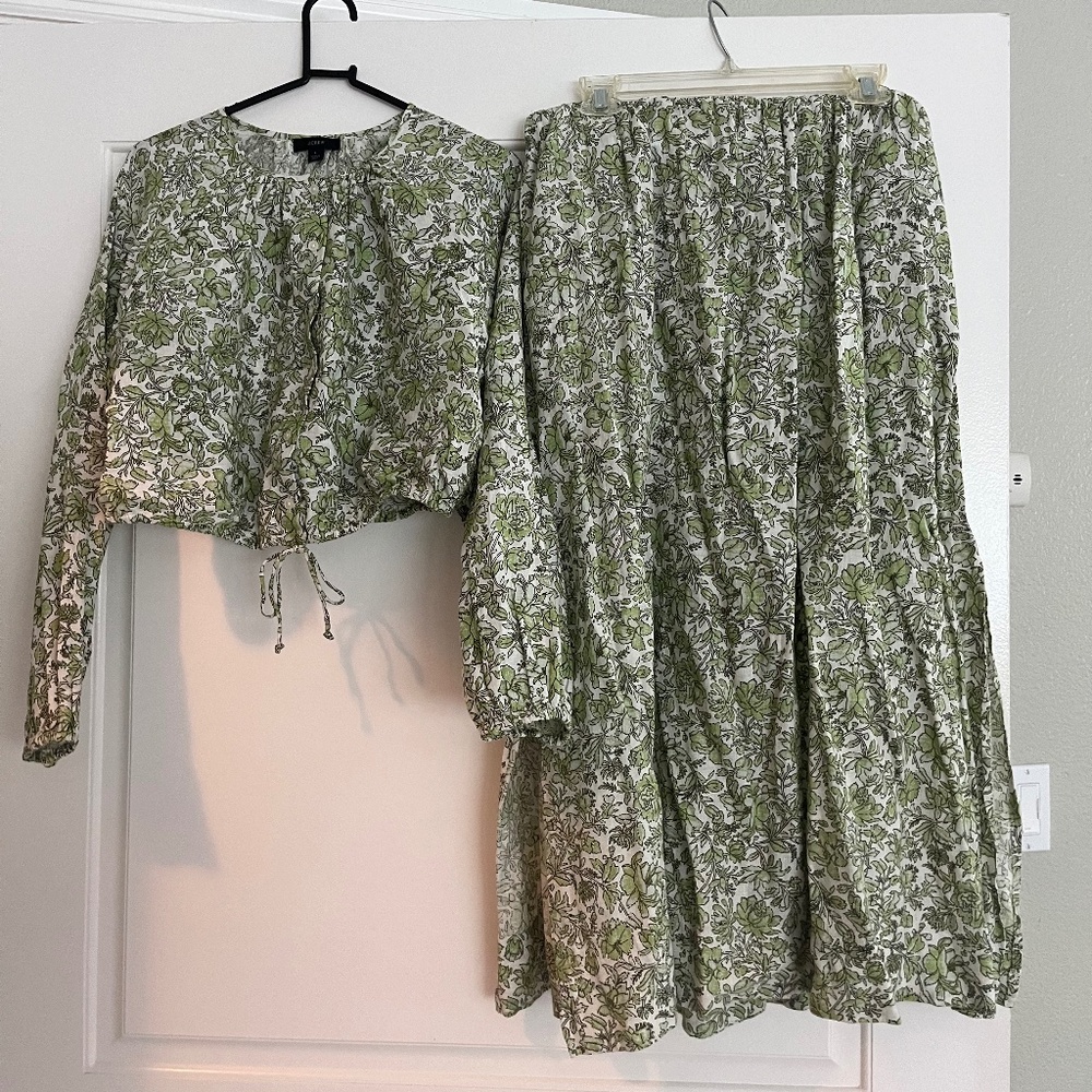 J Crew new with tags Skirt and top outfit